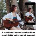 Wireless Lavalier Microphone Compatible with iPhone iPad, Phone Lapel Mic for YouTube Video Recording Interview Tiktok Vlog Live Streaming, 3 Levels Noise Reduction, Plug-in