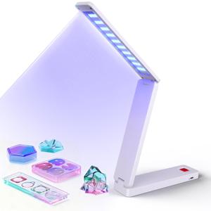 HOOTUU UV Resin Lamp, Foldable Rechargeable UV Light for Resin Curing, 40 LEDs High Power Resin Curing, Machine Portable UV Resin Light for Crafts, Small DIY Projects