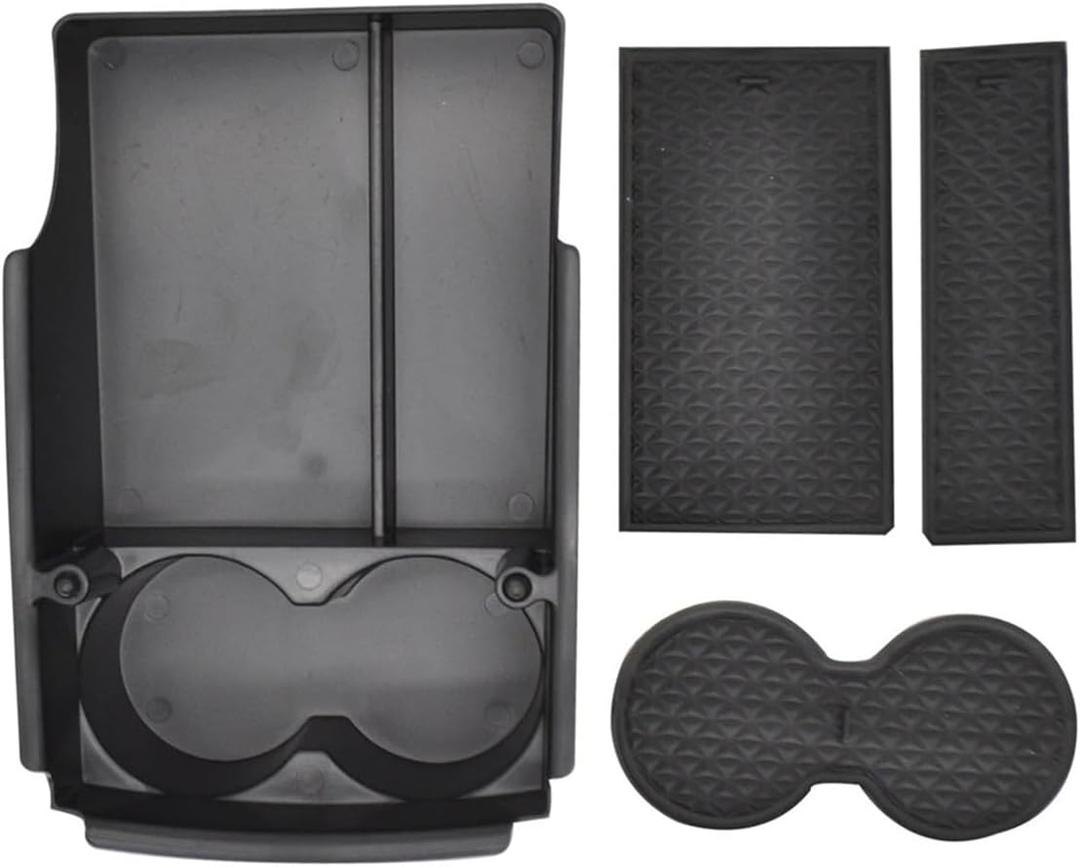 Centre Console Storage Box Car Cup Holder Center Console Organizer for Tesla for Model S X 2016 2017 2018 2019 2020 2021 Armrest Storage Box Tray