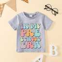 Toddler Girl Summer Clothes First Day of School Outfits in My Pre School Era Shirt (Green)