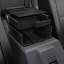 Mabett Double-Layer Console Organizer for Bronco 2025,2026 4-door, Armrest Storage Box with Non-Slip Mat for Bronco Accessories (Not for Manual Transmission Not for Bronco Sport)