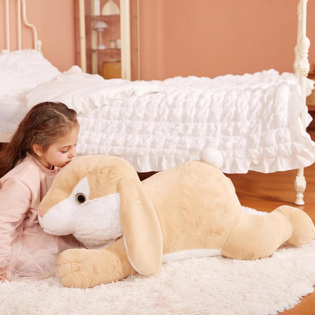 IKASA Giant Rabbit Stuffed Animal Plush Toy, 30" Large Bunny Plushy Toys for Kids Girls Boys Children