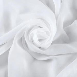 White Chiffon Fabric by The Yard 59" Wide,10 Yards Continuous