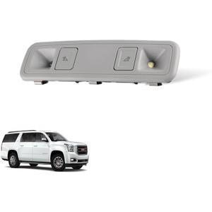 84398398 Front Interior Dome Light Lamp Assembly Compatible with 2014-2020 Cadillac Escalade, Chevrolet Silverado/Suburban/Tahoe/Volt, GMC Sierra/Yukon 23155119 23487171 84407747 - Gray