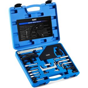Orion Motor Tech Engine Timing Tool Set, 24 Piece Engine Camshaft Alignment Timing Tool Kit Compatible with Ford Mazda 1.4 1.6 1.7 1.8 2.0 2.3 L, Camshaft Holding Crankshaft Alignment Tool with Case