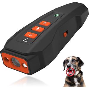 2026 Upgraded Anti Barking Device for Dogs, Ultrasonic Dog Bark Deterrent, Dog Bark Deterrent Devices, Best Anti-Barking Device, 3 Modes & LED Light Portable Indoor & Outdoor (Black)