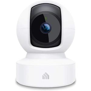 Kasa 1080p Indoor Pan/Tilt Wired Security Camera - Works as a Baby & Pet Monitor, Motion Detection & Tracking, 2-Way Audio, Night Vision, Subscription-Free Local Storage or Optional Cloud, EC71