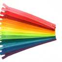 YKK Zippers Assortment of Bright Colors 9 Inch Number 3 Nylon Coil Set of 12 Pieces