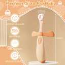 Kids Toothbrushes 2 Pack,Soft Bristle Toothbrushes for Baby 1-3 Years Old Cute Dinosaur Toothbrush for Toddlers Baby's First Training Toothbrush Anti-Strike Throat Not Easy to Shed Bristles