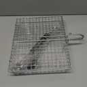 Portable Grill Basket, EISINLY BBQ Grilling Basket for Outdoor Grill with Removable Handle, Stainless Steel Camping Cooking Grill Accessories for Chicken Fish Vegetable