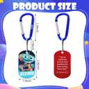 Novabright 50 Pcs VBS 2026 Bible Memory Mission Tags and Carabiners for 25 Kids Galaxy Religious Scripture 2026 Vbs Labels for Vacation Bible School Church Sunday School Prizes Supplies