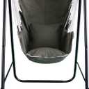 Hammock Chair with Stand,Hammock Chair Stand with Hanging Swing Chair Included,Weather Resistant Hammock Stand Max 450 Lbs,Saving Space Swing Stand for Indoor Outdoor Patio Yard(Green) Patented