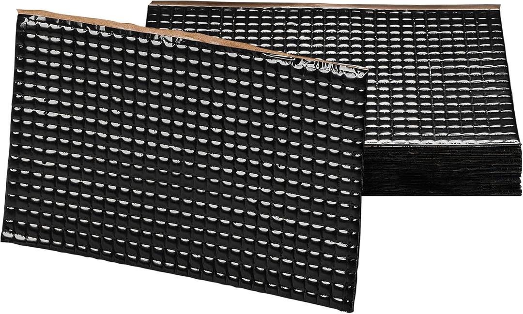 SGM Black Premium Car Sound Deadening Mat 80 mil (2mm) 36 sqft (3.4 sqm), Automotive Sound Deadener, Self Adhesive Butyl Car Sound Deadening Material, Audio Noise Insulation and Dampening Sheets