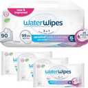 WaterWipes Sensitive+ Body & Intimate Wipes, 3-In-1 Cleans, Cares, Protects, 99.9% Water, Unscented & Hypoallergenic Hygiene Wet Wipes, Adult Care, 90 Wipes (2pack)