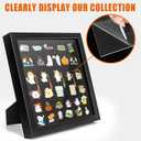 Enamel Pin Display Frame, 11x11 Shadow Box for Wall and Tabletop Display, Pin Collection Display, Pin Holder, Black