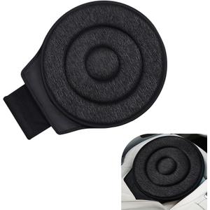 360 Degree Swivel Seat Cushion, Anti-Slip Comfortable Chair Assist for Elderly, Washable Breathable Car Seats Cushion, Universal for Most Vehicles (Black)