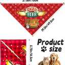 3 x Dog Christmas Bandanas, 2 Pcs Christmas Friends Show Dog Bandanas for Friends TV Show Fans Gifts, Pet Party Costume Accessories Decoration