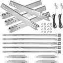 Grill Replacement Parts for Charbroil Performance 5 Burner 463347519 463275517 463347518 463243519 463373019 463243518 463373319 G470-5200-W1 Burner,G470-0004-W1 Heat Plates for Char-Broil Grill Parts