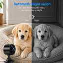 Hidden Camera for Home Use, Mini Security WiFi Camera, HD 1080P Outdoor/Indoor Night Vision Cam for Baby, Pets, Compatible with Smartphone, Tablets G/Y3 (Black)