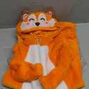 Spooktacular Creations Halloween Baby Fox Jumpsuit, Toddler Animal One-piece Costume, Zip-up Romper Hooded Jumpsuit 1-3 y
