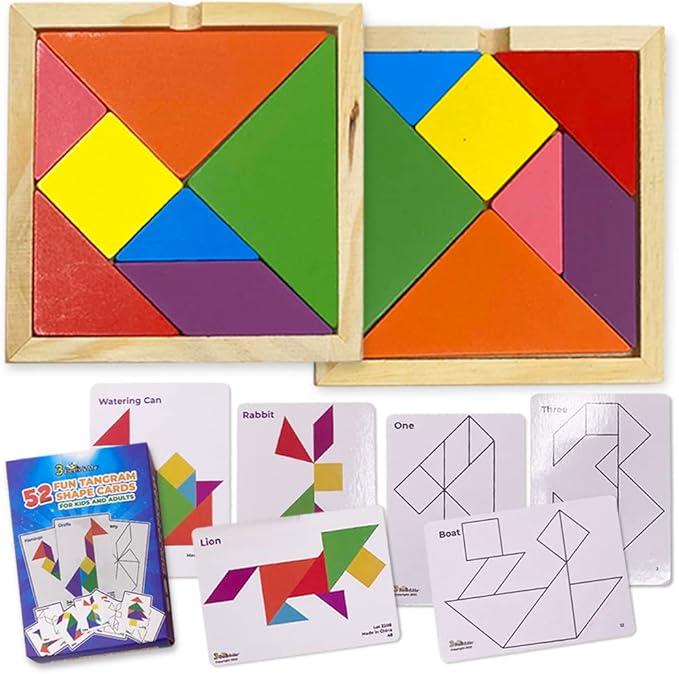 Tangrams 7 Shapes 10 Animal Cards 3 Pack