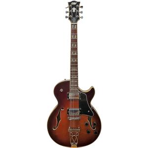IYV-IJZ-300A TSB Jazz Solid hollow-Body Electric Guitar, Tobacco Sunburst