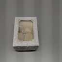 MEEDEE Ivory Velvet Ribbon 2 Inch Frayed Edge Silk Ribbons 2 Rolls 4 Yards Crinkle Crushed Ribbons Ivory Ribbon for Christmas Tree, Gift Wrapping, Holiday Decor, Wedding Favors