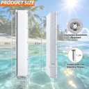 Dock Bumper,Dock Bumper Guard with Stainless Steel Screws,Boat Dock Bumper,Dock Bumpers Marine for Docking Edges, Piling, Vertical Poles, Horizontal Decks or Pier(4 Color,3Size,1Pack,2Pack), 48Inch-2Pack