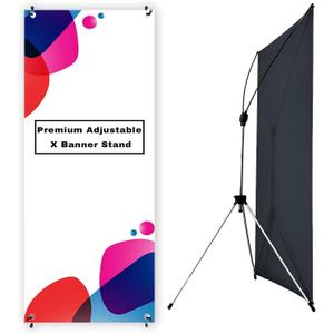 JUST 4 SIGNS Premium X Banner Stand 24"x72" with Portable Oxford Bag (1 UNIT)