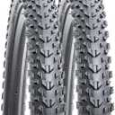 YUNSCM 2-PCS 26" Mountain Bike Tires 26 x 2.0/50-559 Compatible with Off Road Bike 26x1.95 26x2.0 26x2.10 Bicycle Tires (Y-831)