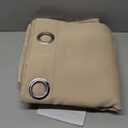 ChrisDowa 100% Blackout Curtains for Bedroom with Black Liner, 2 Thick Layers Total Blackout Thermal Insulated Grommet Window Curtains 2 Panels Set (Beige, 42 x 84 Inch)