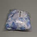 WDIRARA Women's Floral Bikini Set 2 Piece Bandeau Layered Ruffle Swimsuit Strapless Bathing Suit (Large, Blue and White)