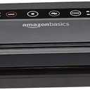 Amazon Basics Vacuum Sealer Machine for Food Preservation with Dry/Moist Mode, Built-in Cutter and Air Suction Hose, Black