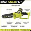 RYOBI 18V Brushless 8 in. Battery Compact Pruning Mini Chainsaw (Tool Only), 
Product Dimensions	12"L x 6"W x 6"H