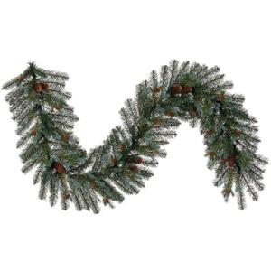 Vickerman 6' x 14" Blue Spruce Pine Cone Artificial Unlit Garland.