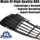 Front Center Bumper Lower Grille Corolla Black Direct Insert Replacement Grill Compatible with Toyota Corolla Sedan 4-Door 2011-2013 5311202280 TO1036125
