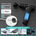 AERLANG Massage Gun, Deep Tissue Muscle Back Massage for Athletes Pain Relief, Percussion Massager with 6 Massages Heads & 20 Speed Fathers Birthday Day Gifts from Daughter Portable Back Massager Gun (Carbon)