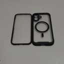 Miracase for iPhone 16 Case 6.1'', Full-Body Bumper Phone case with Built-in Full Glass Screen &Camera Control,No Gap,Compatible with MagSafe,Drop Proof 16 Cover,Black (Magnetic Classic Black)