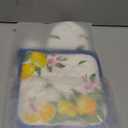 Summer Lemon Oven Mitts and Pot Holders Sets 4Pcs, 100% Cotton Heat Resistant, Extra Long Oven Gloves Potholder for Kitchen Cooking Baking Decoration