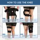 Plus Size Knee Brace XL-8XL,Stable Support of The Decompression Knee, Effective Relief of ACL, Arthritis, Meniscus Tear, Adjustable Compression Band, Suitable for Men and Women (5XL-6XL)