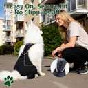 Adjustable Dog Hind Leg Knee Brace, Breathable Anti-Licking Recovery Sleeve, Easy On/Off for Post Surgery, Wound Healing & Joint Support, Comfortable Protective Wrap for Dogs, Rear Both Leg,M