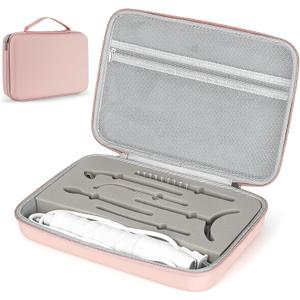 Case for High Frequency Wand, Fits for TUMAKOU/Quiet&Far/UUPAS/Uaike/DARSONVAL Skin Machines, Travel Carrying Case for Professional Skin Portable Clinical high Frequency - Pink (CASE ONLY)