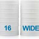 AOZITA Wide Mouth Mason Jar Lids [16 Pack] for Ball, Kerr and More - White Plastic Storage Caps for Mason/Canning Jars - Leak-Proof - Dishwasher Safe & Food Grade