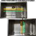 Serene Valley Kitchen Sink Protector and Sink Bottom Grid NDG3219, 304 Premium Stainless Steel, dim 29 9/16" x 16 9/16"