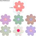 2 x 3.14" Large Flower Magnets Refrigerator, 5 Color Locker Accessories Fridge Magnet Locker Decor, Cute Whiteboard Magnets, Locker Decorations - 7 PCS