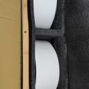 Ceramic Raised Double Bowls Set with Stand, Food & Water Bowls for Large Breed Dogs, Weighted Dog Dishes, Pet Bowl(8.2'',60OZ, White)