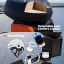 Electric Scooter, 350W-500W Motor, 9 MPH to 22MPH, 10-41 Miles Range, Dual Suspension, Dual Braking, App Control, Foldable Commuter E Scooter for Adults and Teens