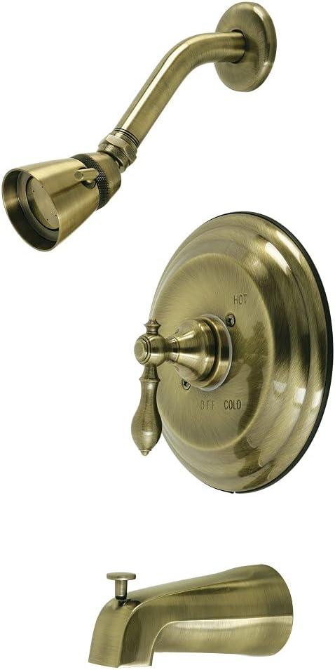 Kingston Brass KB3633ACL American Classic Single-Handle Pressure Balanced Tub and Shower Faucet in Antique Brass