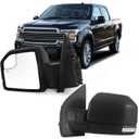 Left Driver Door Mirror Fits 2015-2021 F150 With Heated,Turn Signal, Power Glass, Puddle lights And Clearance Lamp Replace FO1320524 (9 Pins)