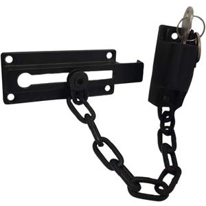 QCAA Keyed Chain Door Lock, Die Cast Construction, Oil Rubbed Bronze-Coated, 1 Pack, Made in Taiwan